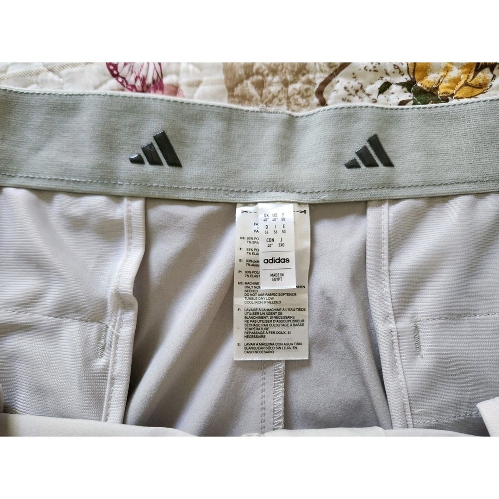 Adidas Men's Woven Golf‎ Shorts Size 40 x 8.5" Grey 2 ADVR0838 - Picture 9 of 10